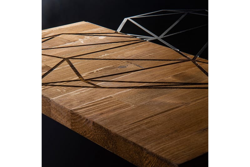 Heart Väggdekor - Svart/Valnöt - Inredning & dekor - Väggdekor - Skyltar - Plåtskylt