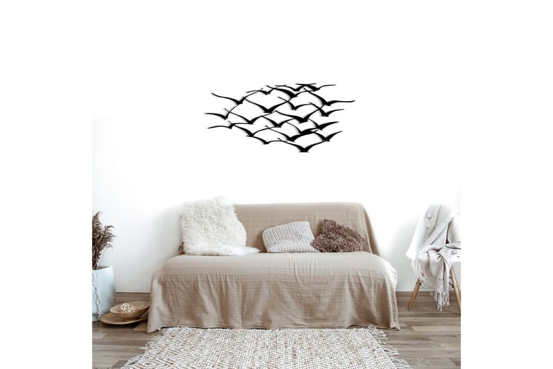 Herd Of Birds Väggdekor - Svart - Inredning & dekor - Väggdekor - Skyltar - Plåtskylt