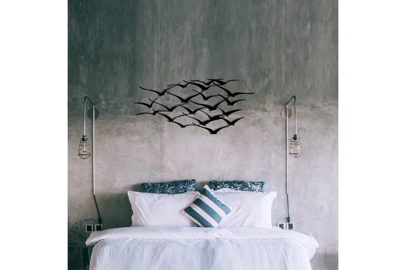 Herd Of Birds Väggdekor - Svart - Inredning & dekor - Väggdekor - Skyltar - Plåtskylt