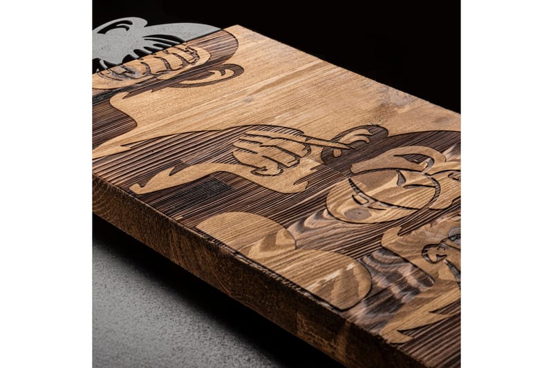 I didn't see I didn't hear I don't know Väggdekor - Svart/Valnöt - Inredning & dekor - Väggdekor - Skyltar - Plåtskylt