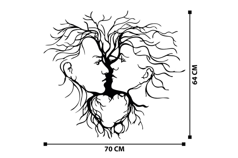 Intrigue Väggdekor - Svart - Inredning & dekor - Väggdekor - Skyltar - Plåtskylt