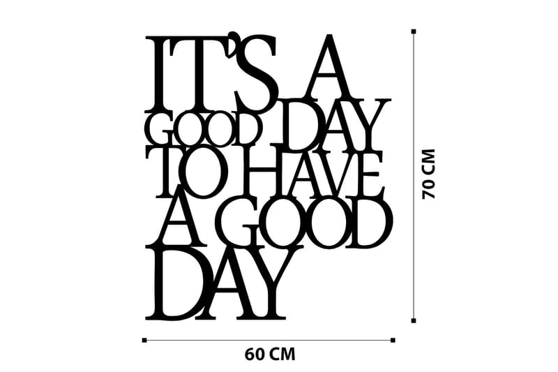 Its A Good Väggdekor - Svart - Inredning & dekor - Väggdekor - Skyltar - Plåtskylt