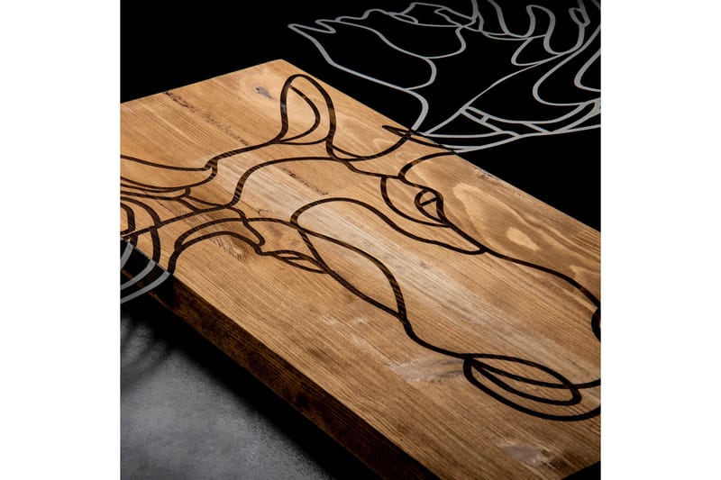 Jeyan Väggdekor - Svart/Valnöt - Inredning & dekor - Väggdekor - Skyltar - Plåtskylt