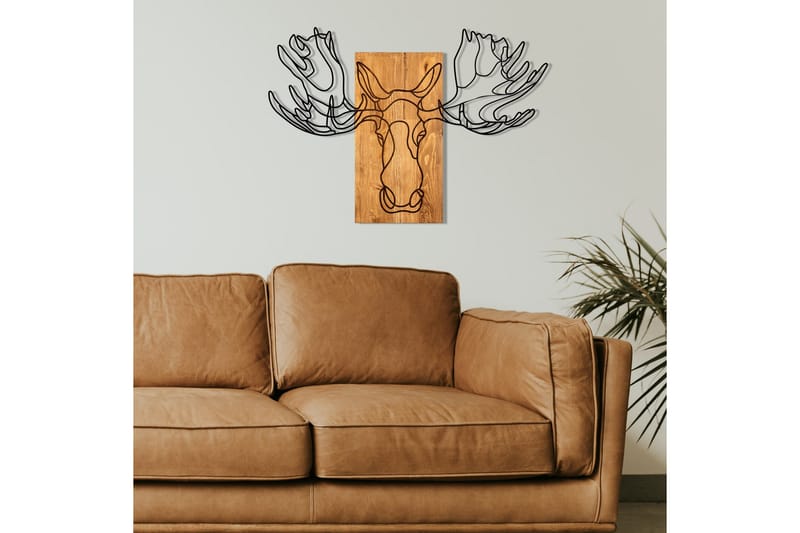 Jeyan Väggdekor - Svart/Valnöt - Inredning & dekor - Väggdekor - Skyltar - Plåtskylt