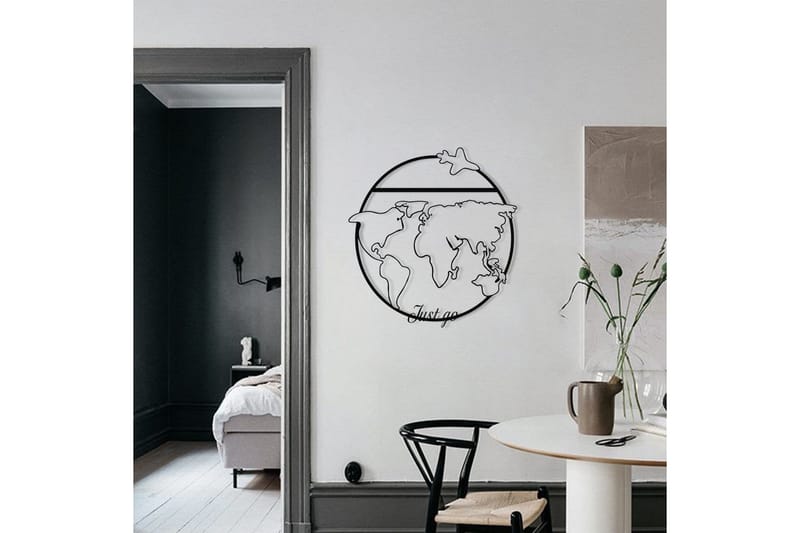 Juest Go Väggdekor - Svart - Inredning & dekor - Väggdekor - Skyltar - Plåtskylt