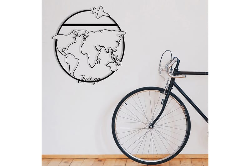 Juest Go Väggdekor - Svart - Inredning & dekor - Väggdekor - Skyltar - Plåtskylt