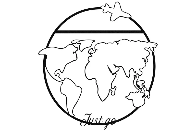 Juest Go Väggdekor, Svart