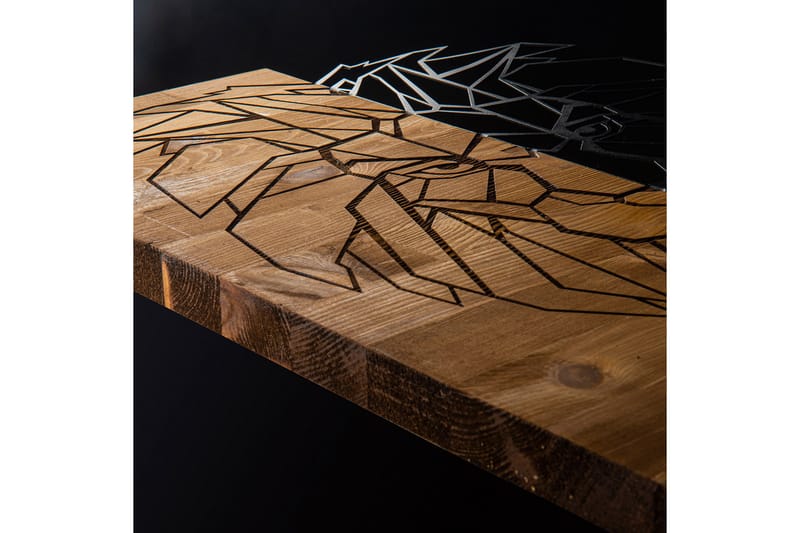 King Väggdekor - Svart/Valnöt - Inredning & dekor - Väggdekor - Skyltar - Plåtskylt