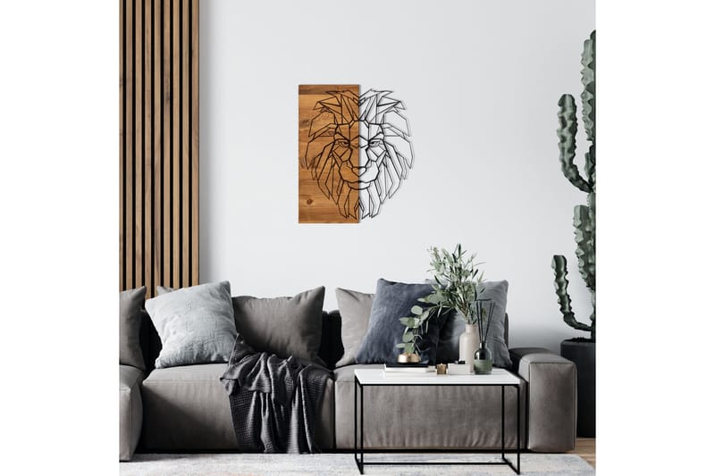 King Väggdekor - Svart/Valnöt - Inredning & dekor - Väggdekor - Skyltar - Plåtskylt