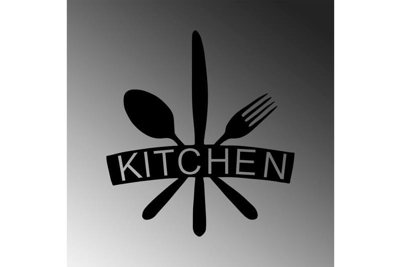 KITCHEN Väggdekor Svart - Inredning & dekor - Väggdekor - Skyltar - Plåtskylt