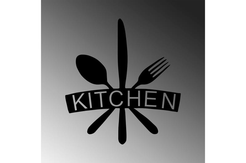 Kitchen Väggdekor - Svart - Inredning & dekor - Väggdekor - Skyltar - Plåtskylt