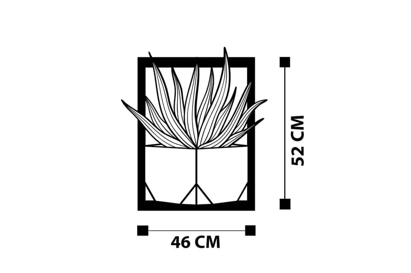 Lagom Väggdekor - Svart - Inredning & dekor - Väggdekor - Skyltar - Plåtskylt