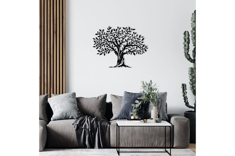 Leaf Fall Väggdekor - Svart - Inredning & dekor - Väggdekor - Skyltar - Plåtskylt