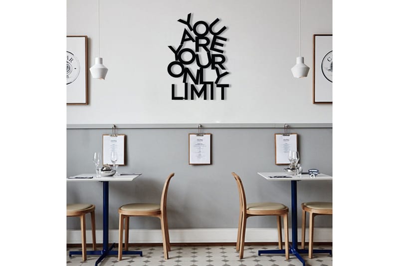 Limit Väggdekor - Svart - Inredning & dekor - Väggdekor - Skyltar - Plåtskylt