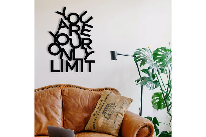 Limit Väggdekor - Svart - Inredning & dekor - Väggdekor - Skyltar - Plåtskylt