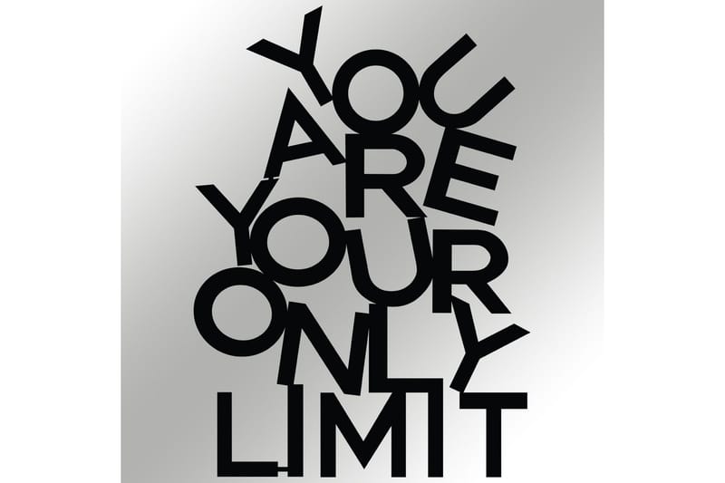 Limit Väggdekor - Svart - Inredning & dekor - Väggdekor - Skyltar - Plåtskylt