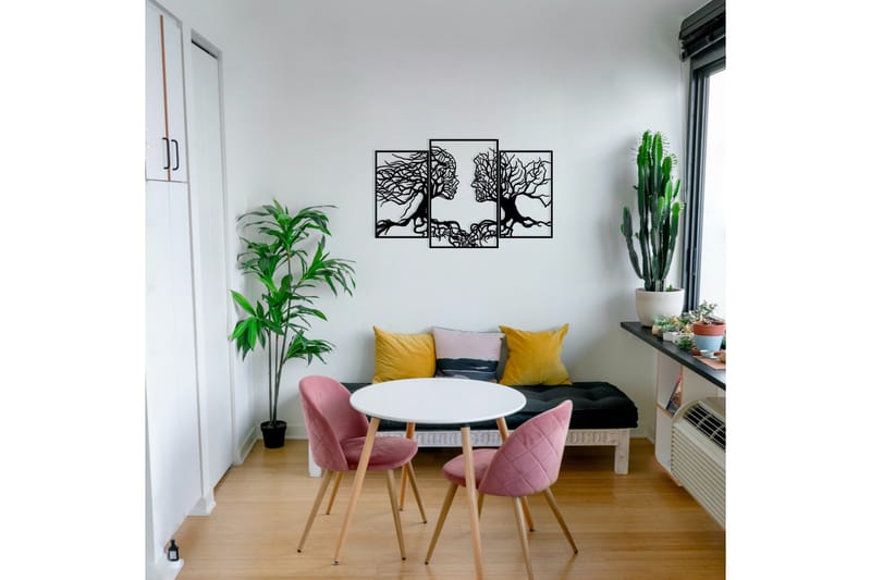 Love Tree Väggdekor - Svart - Inredning & dekor - Väggdekor - Skyltar - Plåtskylt