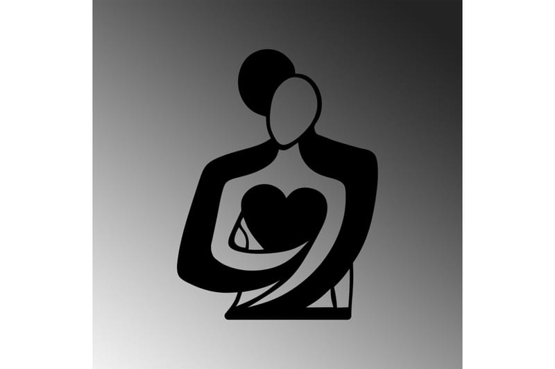 Love Väggdekor - Svart - Inredning & dekor - Väggdekor - Skyltar - Plåtskylt