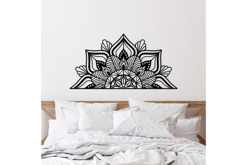 MANDALAS 1 Väggdekor Svart - Inredning & dekor - Väggdekor - Skyltar - Plåtskylt