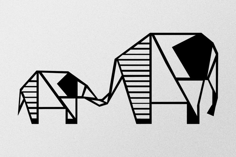 Metal Wall Decor Väggdekor - Svart - Inredning & dekor - Väggdekor - Skyltar - Plåtskylt