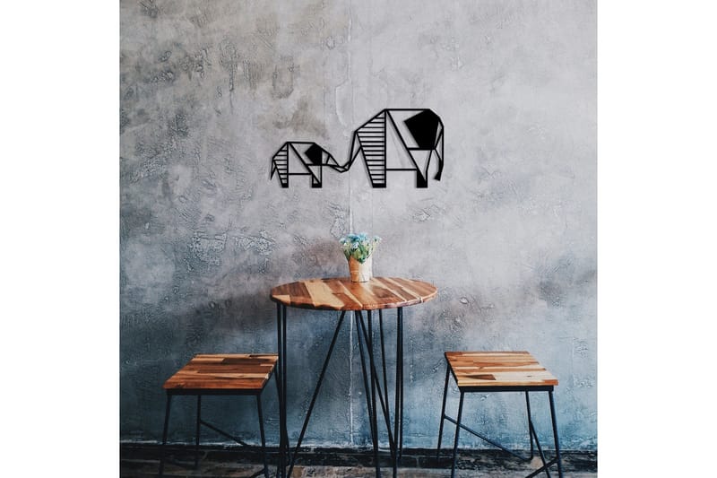 Metal Wall Decor Väggdekor - Svart - Inredning & dekor - Väggdekor - Skyltar - Plåtskylt