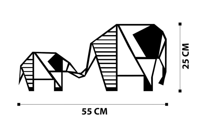 Metal Wall Decor Väggdekor - Svart - Inredning & dekor - Väggdekor - Skyltar - Plåtskylt