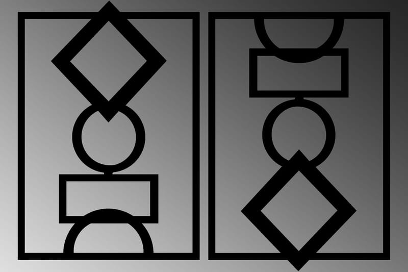 MIRROR Väggdekor Svart - Inredning & dekor - Väggdekor - Skyltar - Plåtskylt