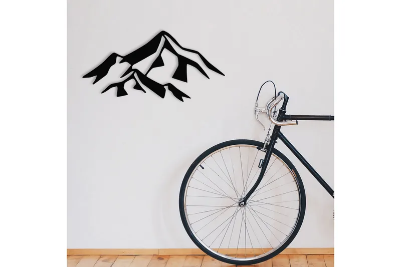 Mountain 1 Metal Väggdekor - Svart - Inredning & dekor - Väggdekor - Skyltar - Plåtskylt