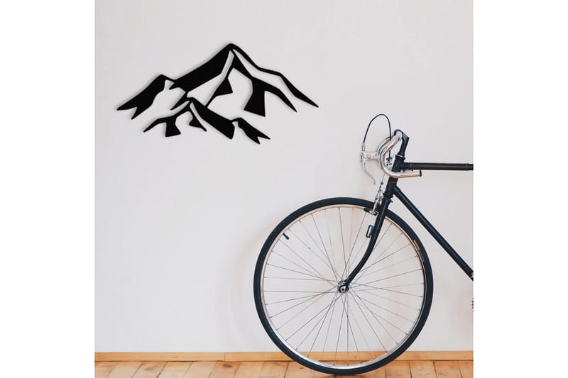 Mountain 1 Metal Väggdekor - Svart - Inredning & dekor - Väggdekor - Skyltar - Plåtskylt