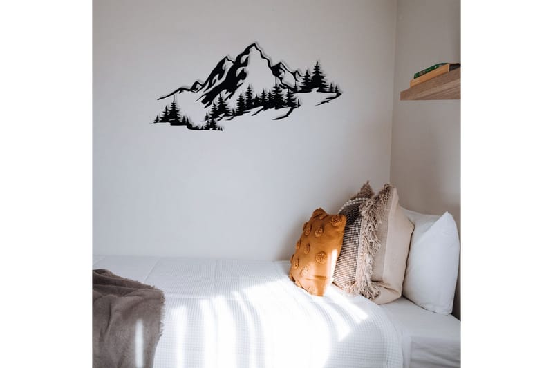 Mountain 3 Väggdekor - Svart - Inredning & dekor - Väggdekor - Skyltar - Plåtskylt