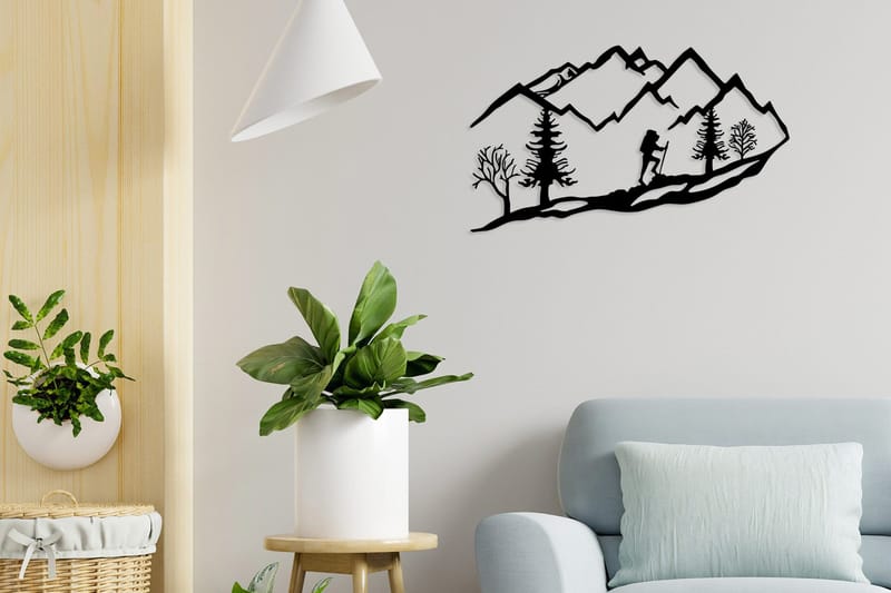 Mountain Climbing Väggdekor - Svart - Inredning & dekor - Väggdekor - Skyltar - Plåtskylt