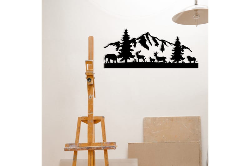 Mountain Väggdekor - Svart - Inredning & dekor - Väggdekor - Skyltar - Plåtskylt