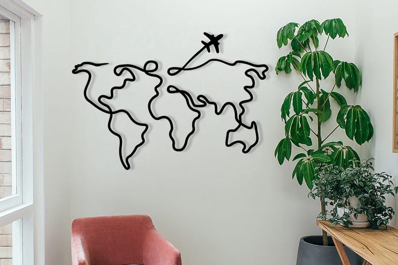 Mozzafiato Väggdekor, Svart