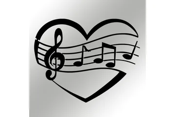 Music Väggdekor - Svart - Inredning & dekor - Väggdekor - Skyltar - Plåtskylt