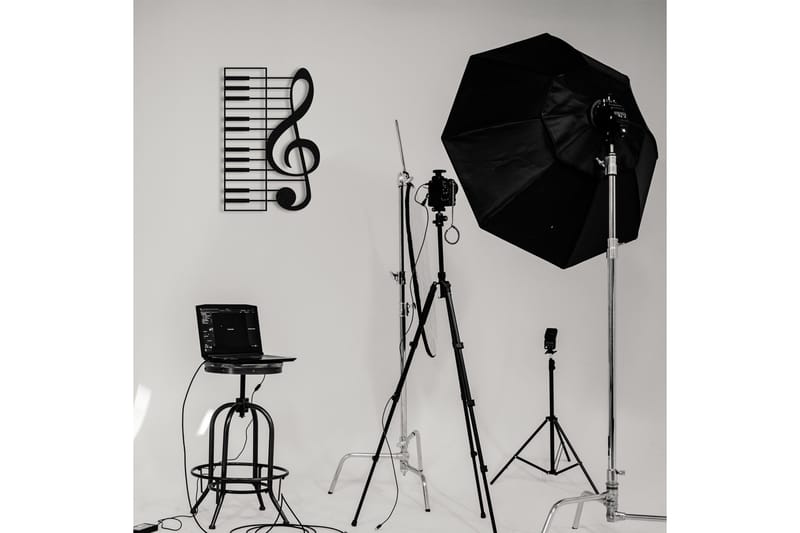 Musical Väggdekor - Svart - Inredning & dekor - Väggdekor - Skyltar - Plåtskylt