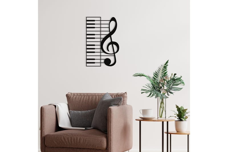 Musical Väggdekor - Svart - Inredning & dekor - Väggdekor - Skyltar - Plåtskylt