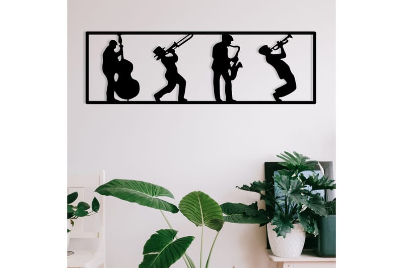 Musicians Väggdekor - Svart - Inredning & dekor - Väggdekor - Skyltar - Plåtskylt