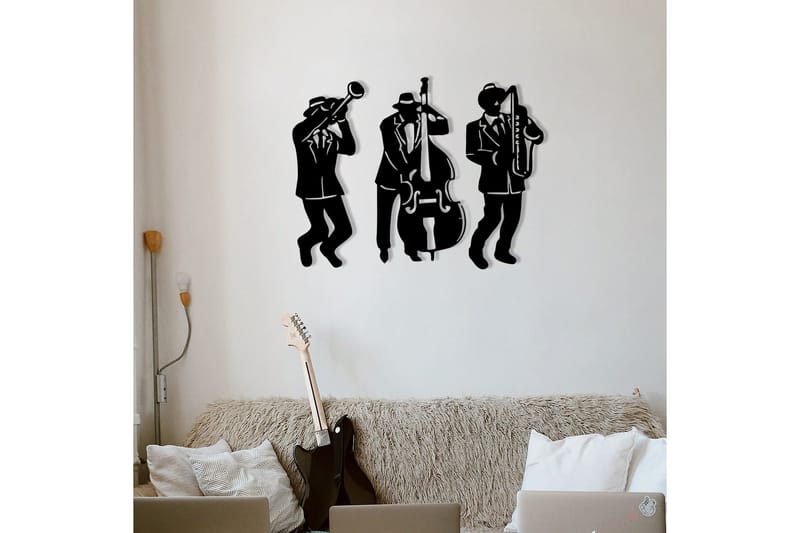 Musicians Väggdekor - Svart - Inredning & dekor - Väggdekor - Skyltar - Plåtskylt