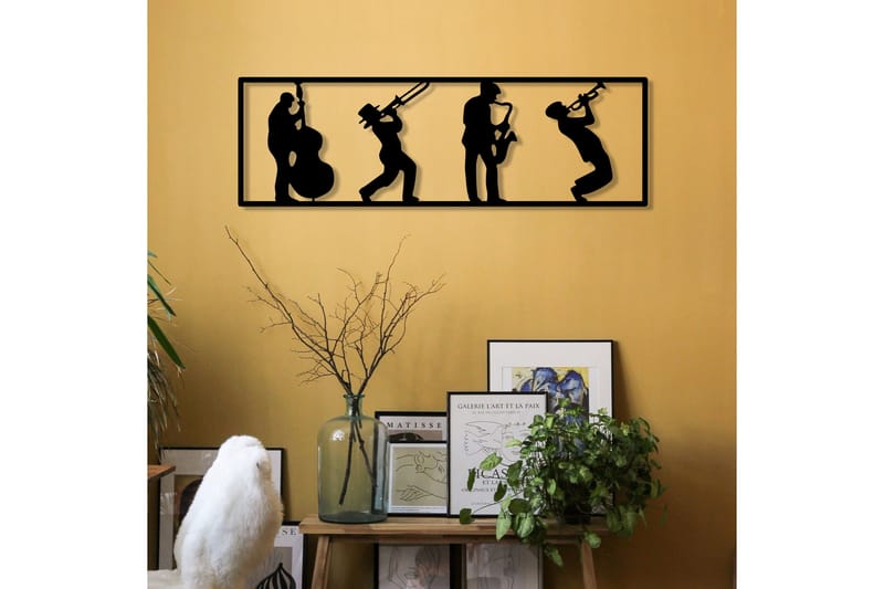 Musicians Väggdekor - Svart - Inredning & dekor - Väggdekor - Skyltar - Plåtskylt