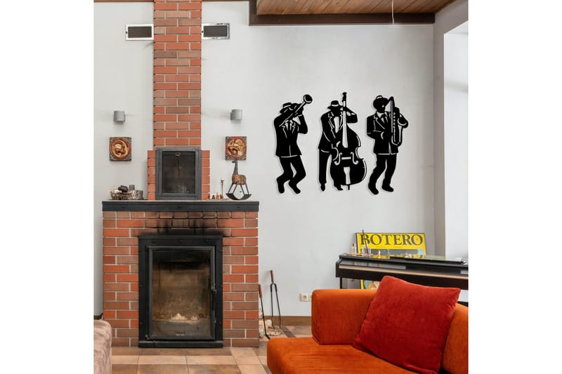 Musicians Väggdekor - Svart - Inredning & dekor - Väggdekor - Skyltar - Plåtskylt