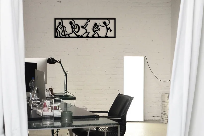 Musicians Väggdekor - Svart - Inredning & dekor - Väggdekor - Skyltar - Plåtskylt