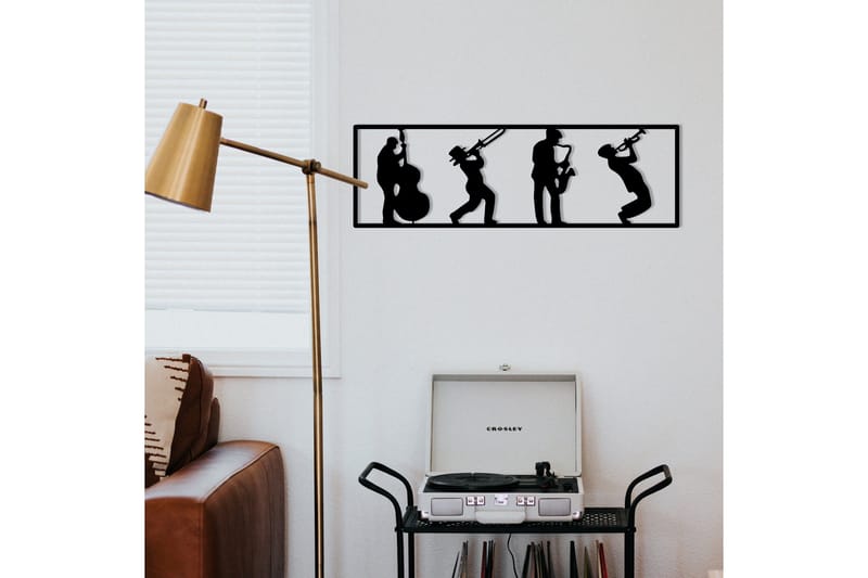 Musicians Väggdekor - Svart - Inredning & dekor - Väggdekor - Skyltar - Plåtskylt