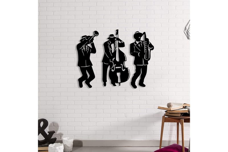 Musicians Väggdekor - Svart - Inredning & dekor - Väggdekor - Skyltar - Plåtskylt