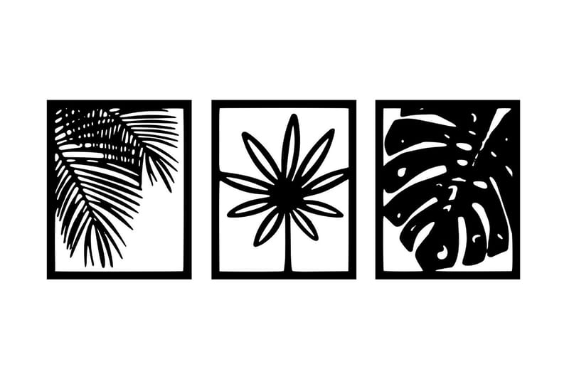 Mutena Väggdekor, Svart