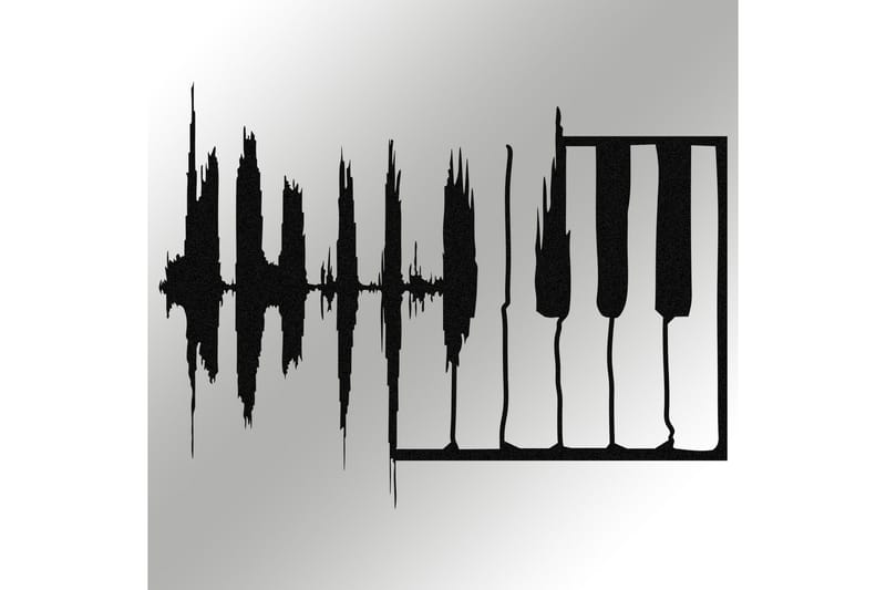 MY MUSIC V2 Väggdekor Svart - Inredning & dekor - Väggdekor - Skyltar - Plåtskylt