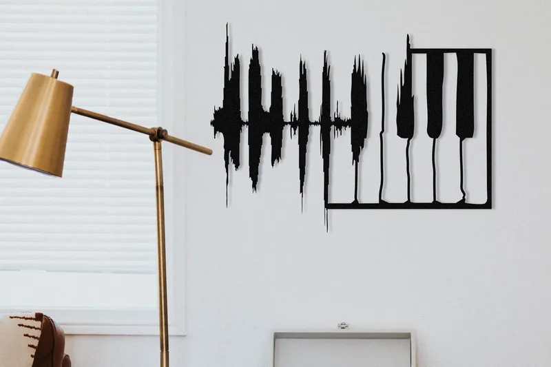 My Music v2 Väggdekor, Svart
