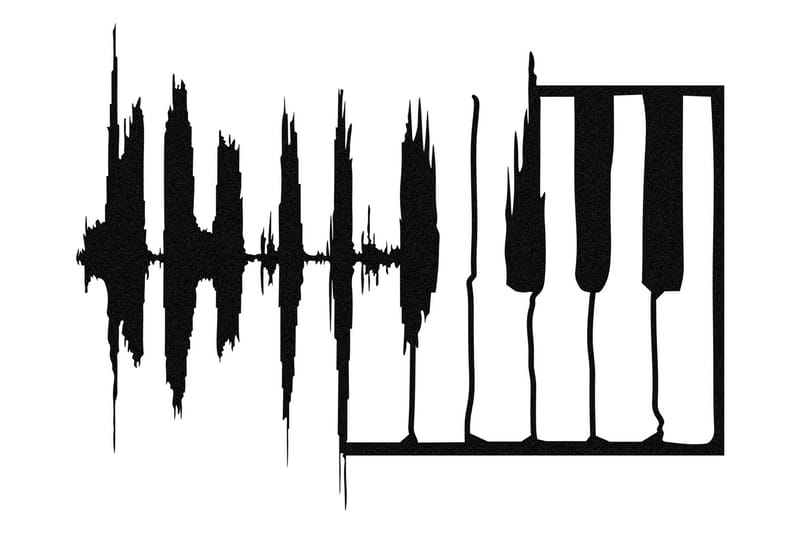 My Music v2 Väggdekor - Svart - Inredning & dekor - Väggdekor - Skyltar - Plåtskylt