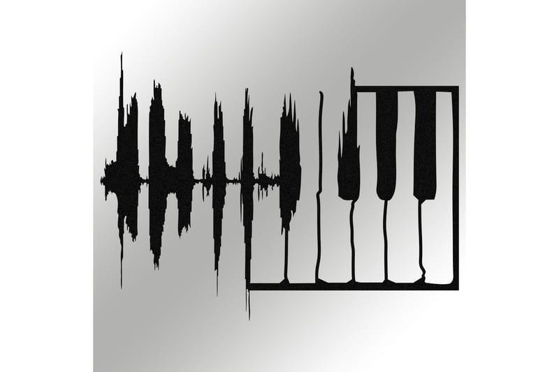 My Music v2 Väggdekor - Svart - Inredning & dekor - Väggdekor - Skyltar - Plåtskylt