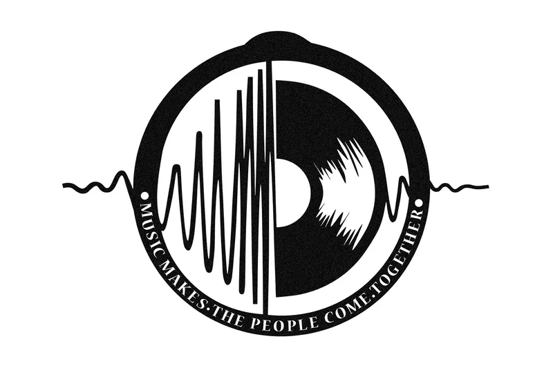 My Music v3 Väggdekor, Svart