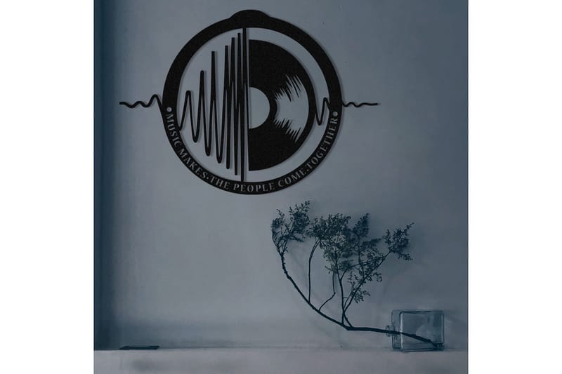 My Music v3 Väggdekor - Svart - Inredning & dekor - Väggdekor - Skyltar - Plåtskylt